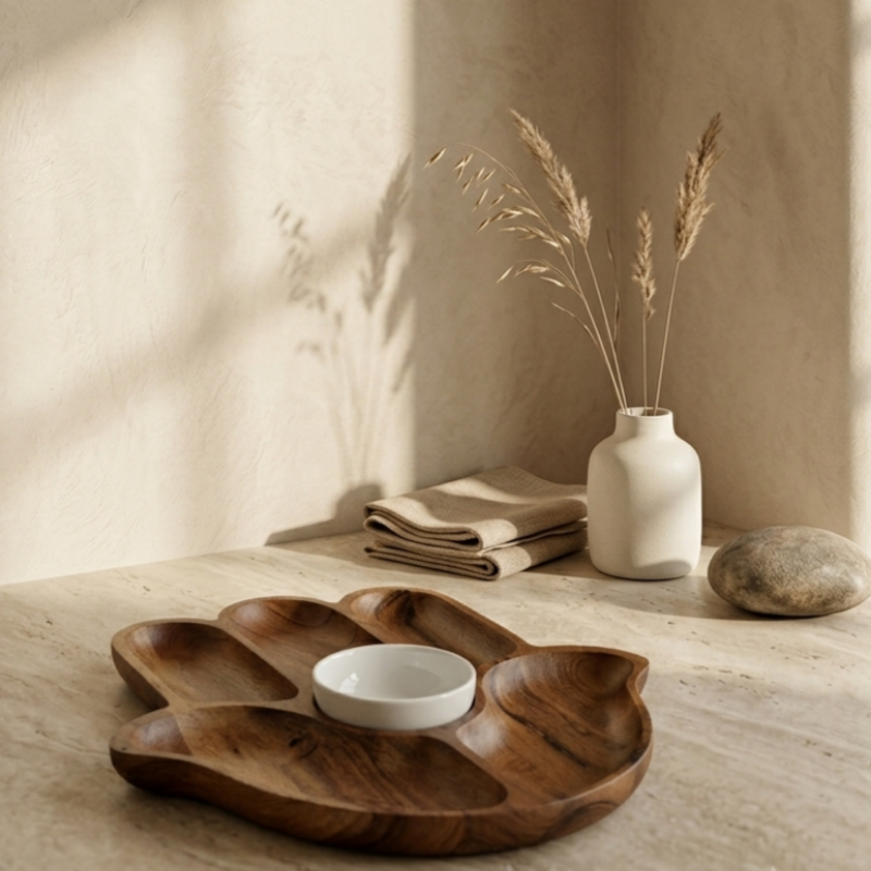 WOODEN PANJA PLATTER