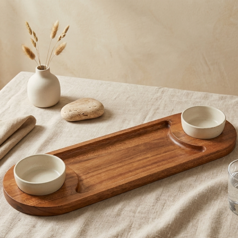TWO BOWL PLATTER