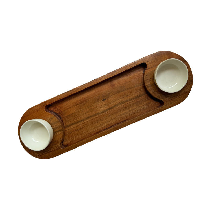 TWO BOWL PLATTER
